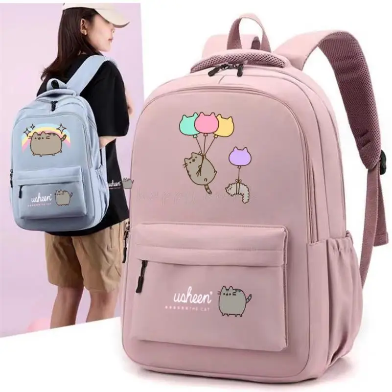 New Hot Fat Cat Cartoon Backpack Women Fashion Casual College Students BookBag Outdoor Travel Backpack for Girls School Bag Gift