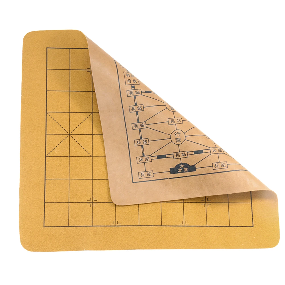 Portable Fabric Chess Board Cloth Foldable Checkered Mat for Chess Xiangqi Strategy Games Travel Game Night Gift for Players