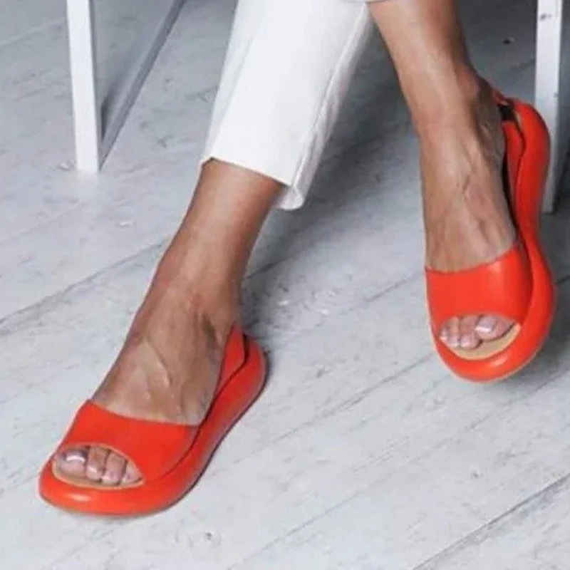 Comemore-Sandales en cuir à talons bas pour femme, chaussures d\'été plates blanches, grande taille 43, nouvelle collection 2022