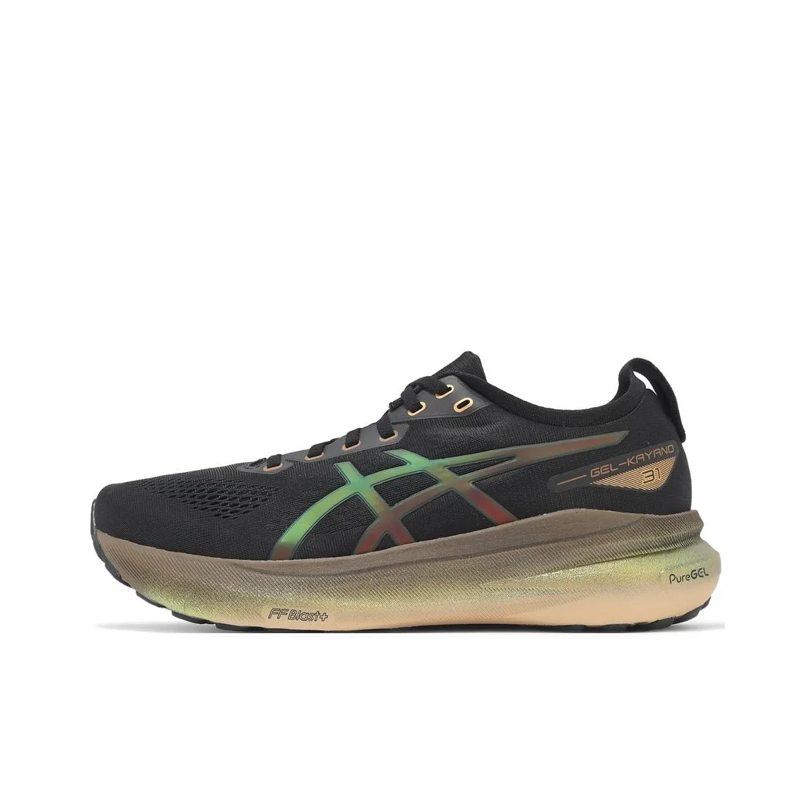ASICS Gel Kayano 31 Mesh Abrasion Resistant Breathable Low top Running Shoes Men's Black 1011C099-001