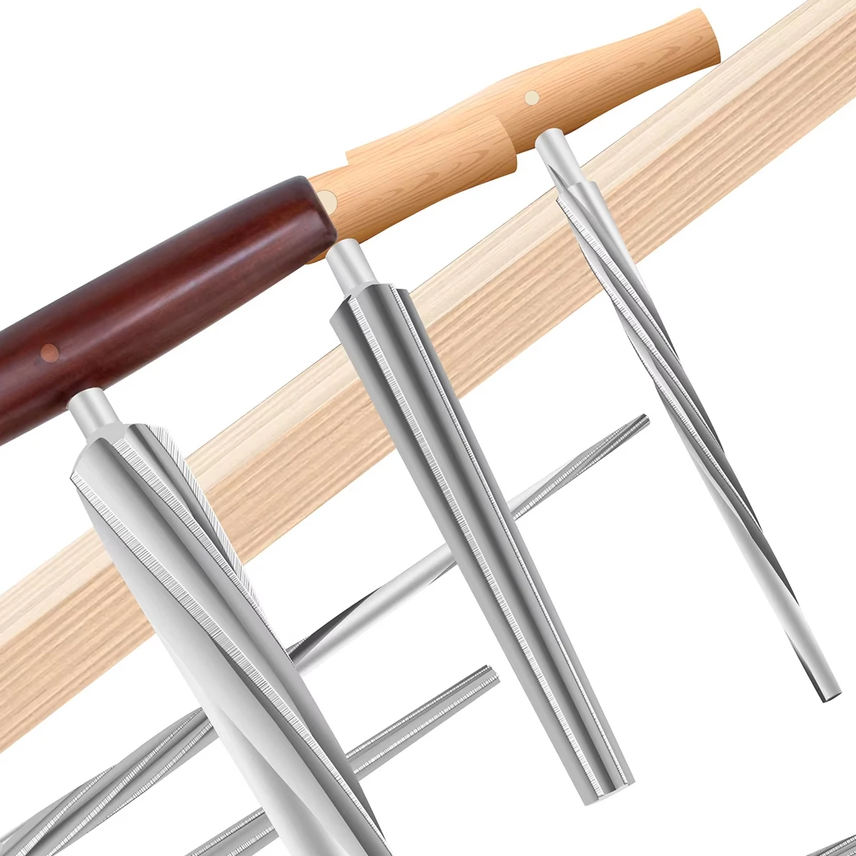 3/4 4/4 Violin Peg Hole Reamer Wood Handle HSS Spiral straight Cut 1/4 1/2 Cello Reamer violin Neck Luthier Repair Tools