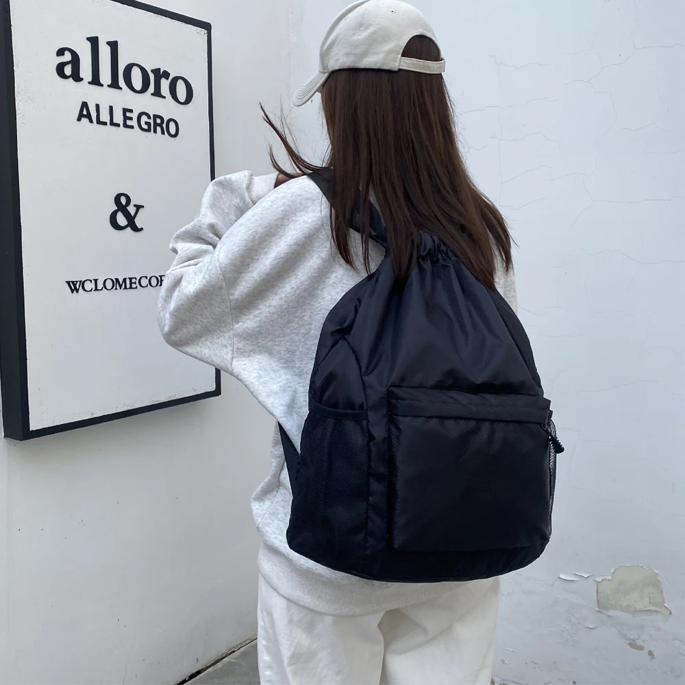 Drawstring Backpack for Women,Waterproof Drawstring Gym Bag for Men,Small Cinch Sack for Basketball,Pull String Sport Bag