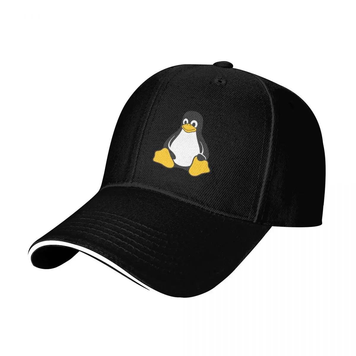 Linux Tux Baseball Cap Streetwear Hip Hop Trendy Vintage Retro Embroidered Lightweight Packable