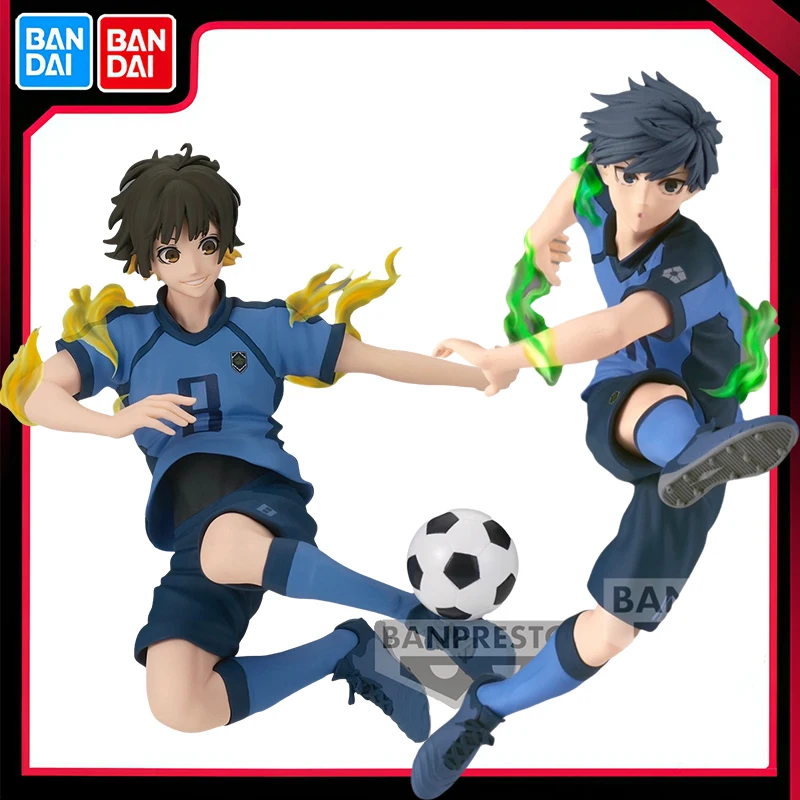 

Bandai Original Banpresto Anime Blue Lock Bachira Meguru Yisagi Yoichi Action Figure Collectible Model Toy Doll Statue boy Gift
