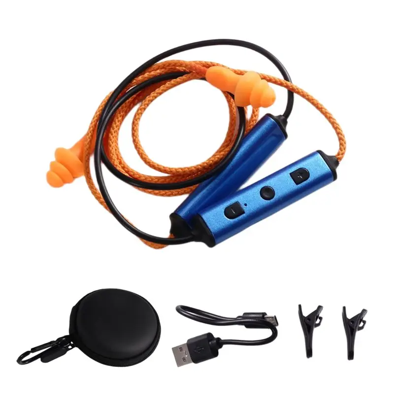 A69P-Ear Plugs Wireless Bluetooth Earplug Headphones,Hearing Protection 29Db Noise Canceling Mic For Construction Site Noisy