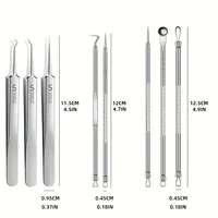 8-Piece Blackhead Remover Kit – Stainless Steel Blemish & Acne Extraction Tools – Professional Pimple Popper Set for All Skin 3