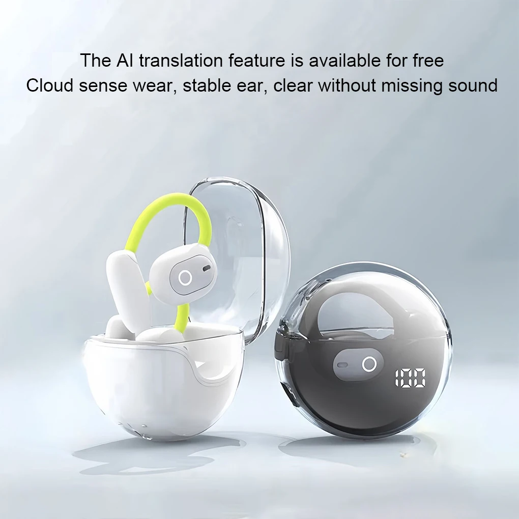 AI Translator Earbuds Multi Languages Noise Cancelling Bluetooth 5.3 Headset Instant Translator Smart Voice Real Time ﻿