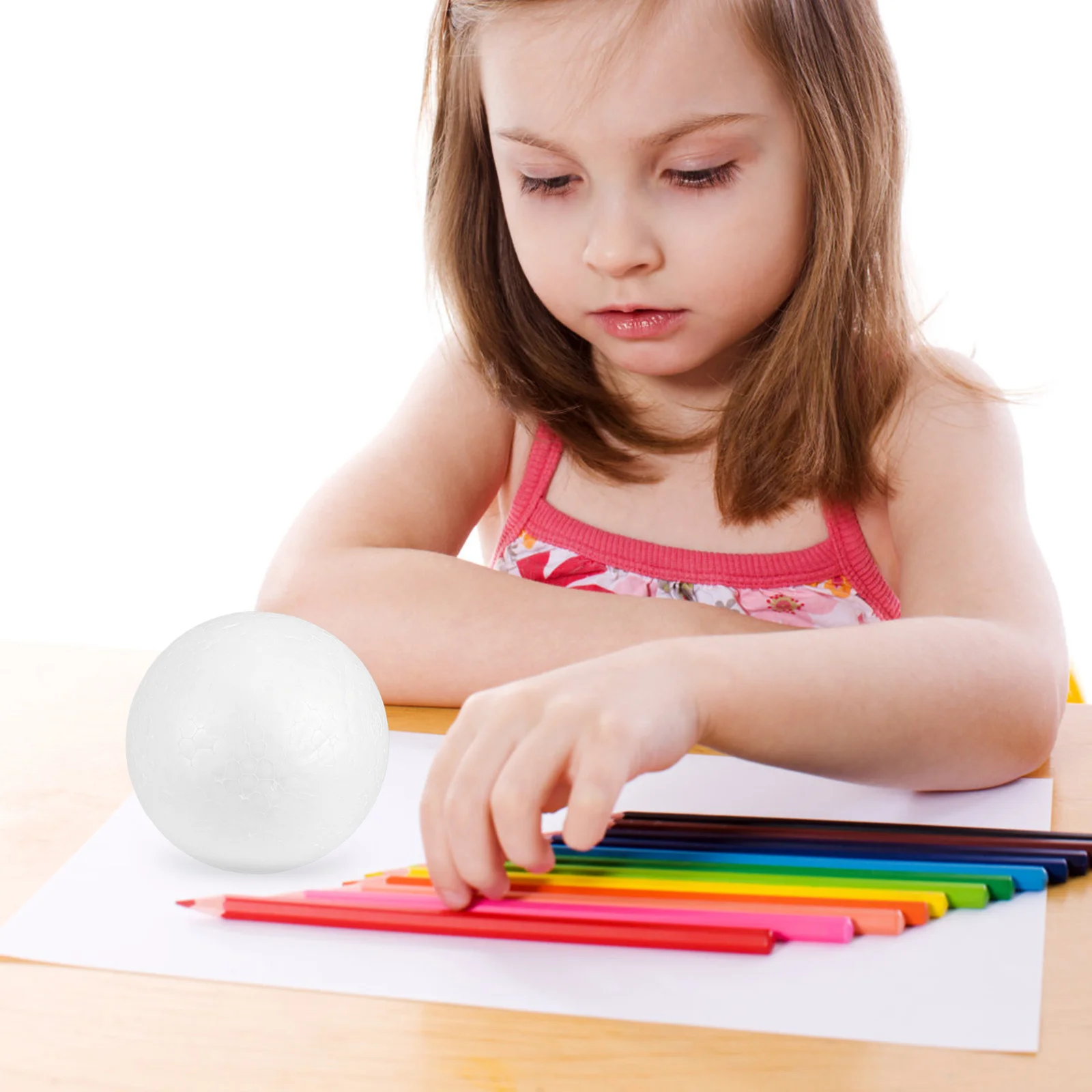 10 pièces de boules en mousse, artisanat, solides, lisses, vierges, rondes, pour enfants, peinture DIY, préscolaire, maternelle, projets créatifs