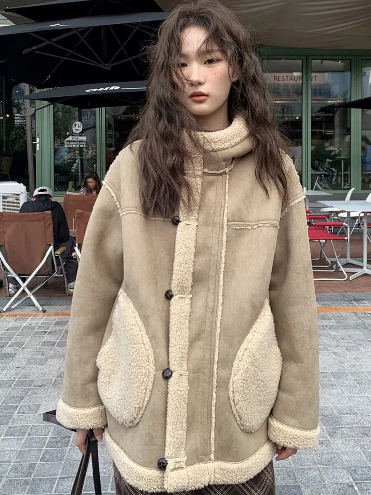 

Women Casual Elegant Faux Fur Coats Fashion Long Sleeve Warm Autumn Winter Jacket Loose Hooded Overcoat Outfit New Clothes