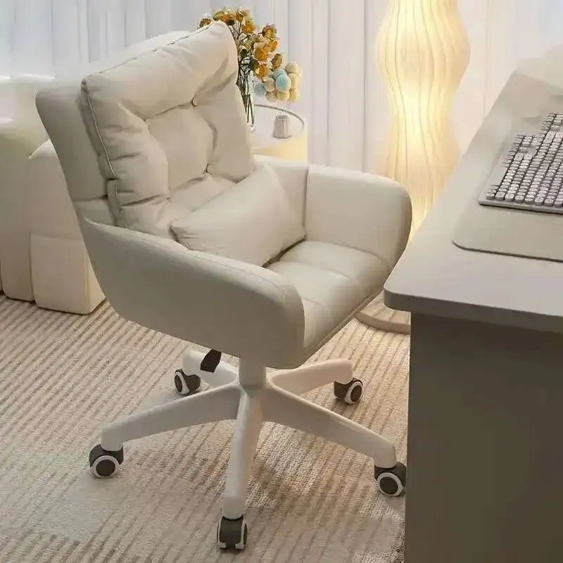 

Study Home Dormitory Desk Chair Sedentary Comfortable Girls' Bedroom Makeup Chair Office Lift Swivel Chair