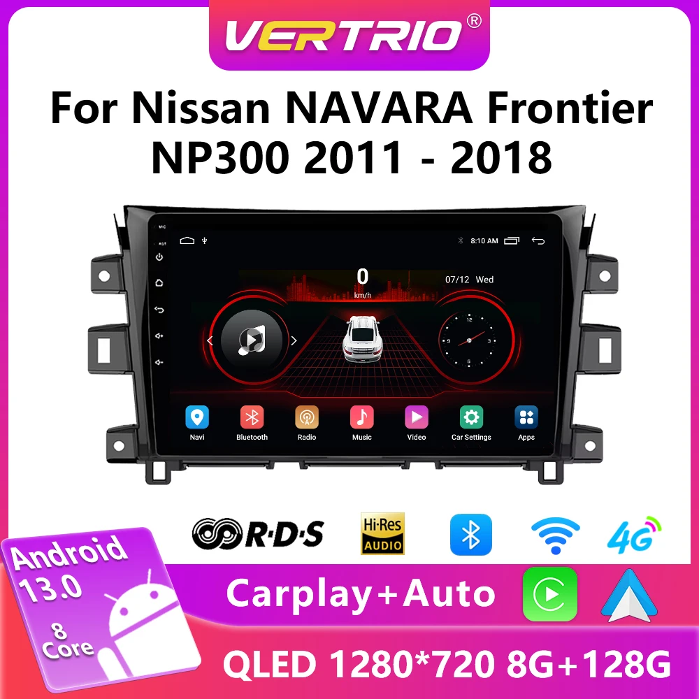 

2din Android 13 For Nissan NAVARA Frontier NP300 2011-2018 Car Radio Multimedia Video Player Stereo Carplay Autoraido GPS 4G DSP