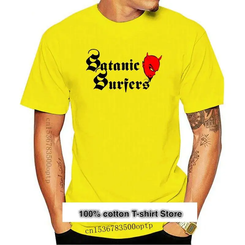 Camiseta de la banda de Punk Rock de surfista satánico, ropa Popular sin etiqueta, talla Bw, Xs-3Xl, nueva