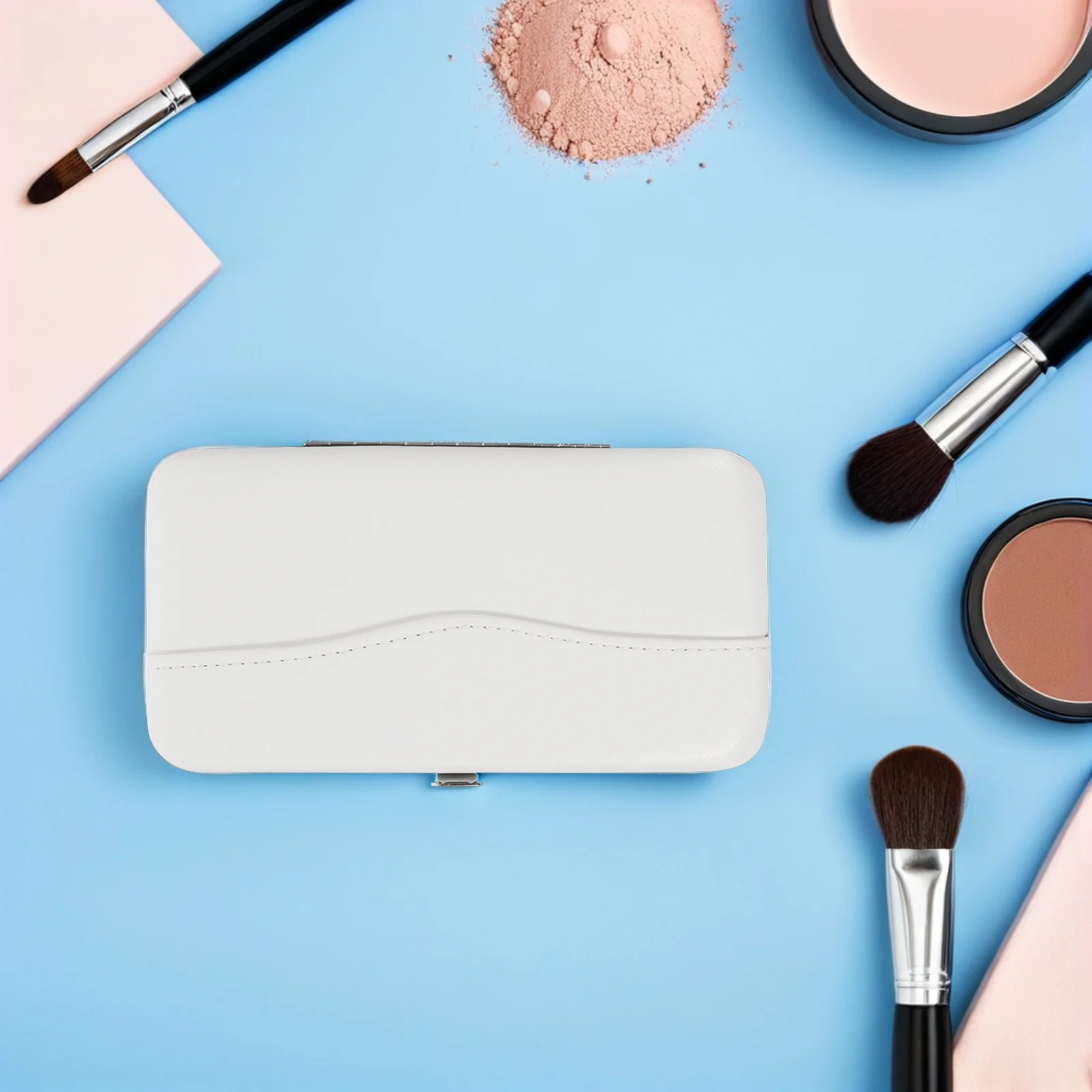 Pinça de cílios titular saco de metal do plutônio ferramentas de maquiagem bolsa para extensão de chicote caso de armazenamento organizador de salão de viagem