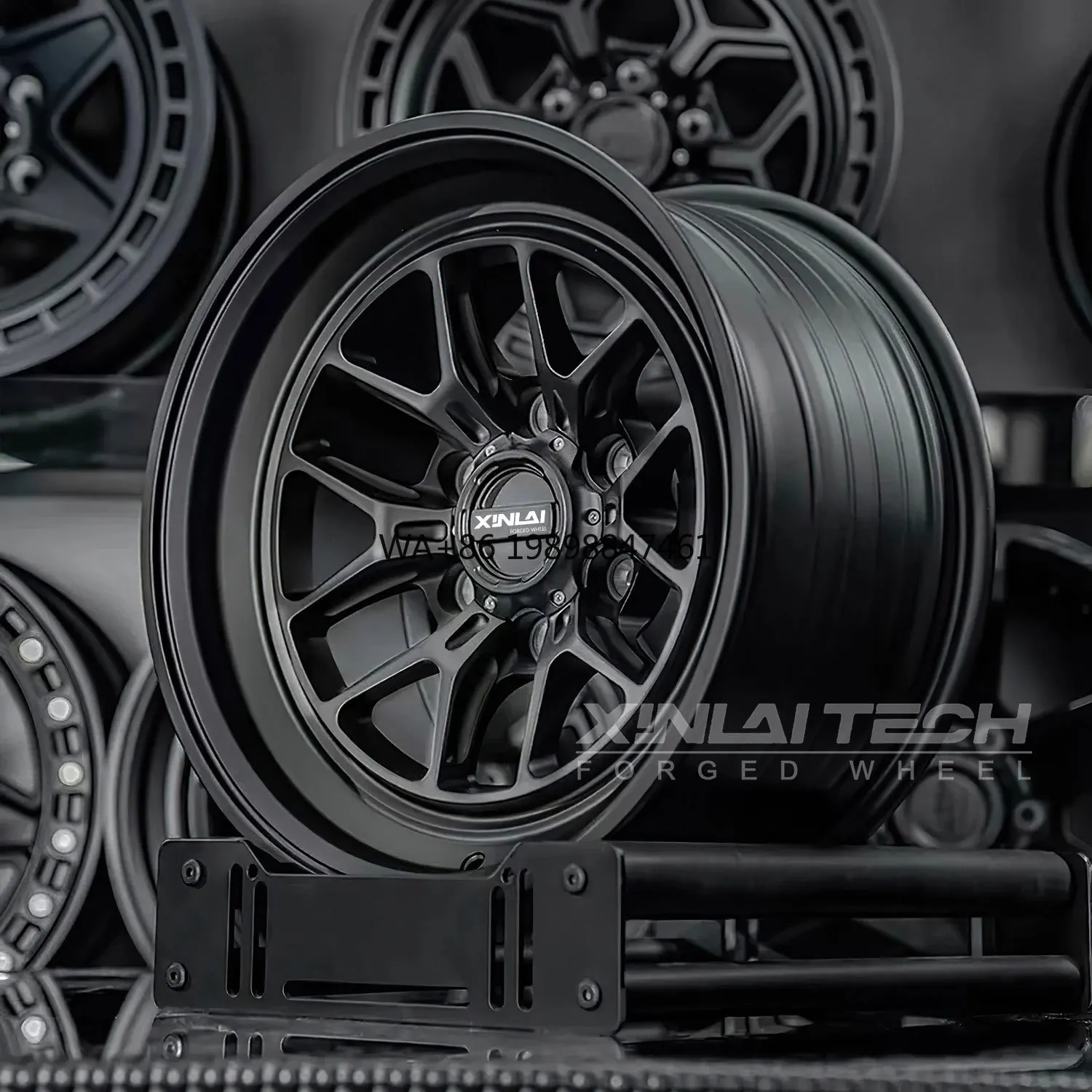 

XL Deep Dish Deep Lip Concave Custom Forged Monoblock Black Wheels 5x120 5x114.3 5x112 Aluminum Alloy Rim Car Wheel