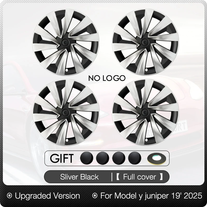 4PCS Rad Abdeckung 20 Zoll für Tesla 2025 Modell Y Juniper Leistung Ersatz Helix 2,0 Automobil Radkappe Vollrand zubehör