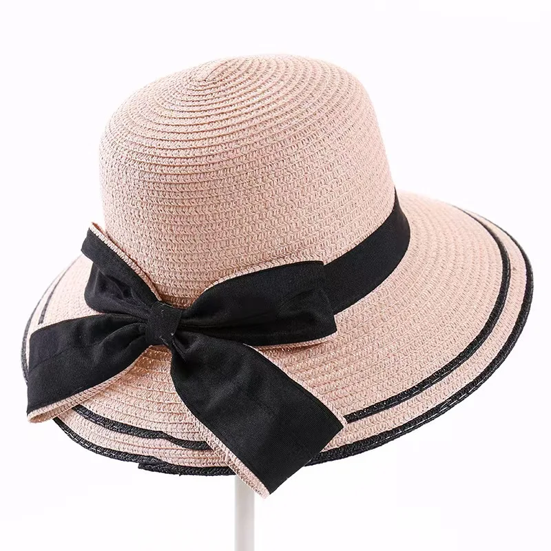 Neuer Sommer Eltern-Kind Bucket Hat Sonnenhut Damen Blumenkranz Mädchen Outdoor Strand Reise Sonnenschutz Strohhut Damenhut – Detail 13