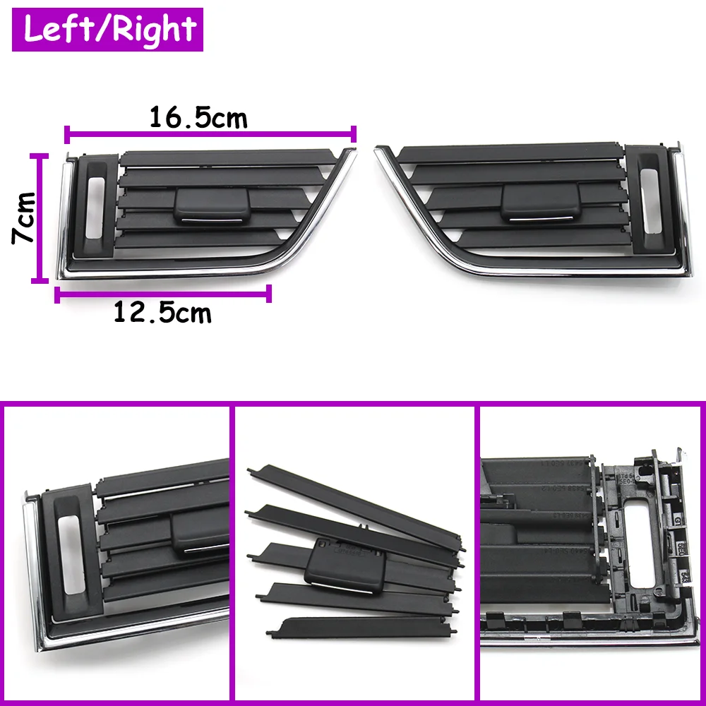 Octavia Auto Front Center Dashboard Links Rechts Midden Ac Vent Grille Air Vent Panel Cover Voor Skoda 2013-2021 5E0820951C