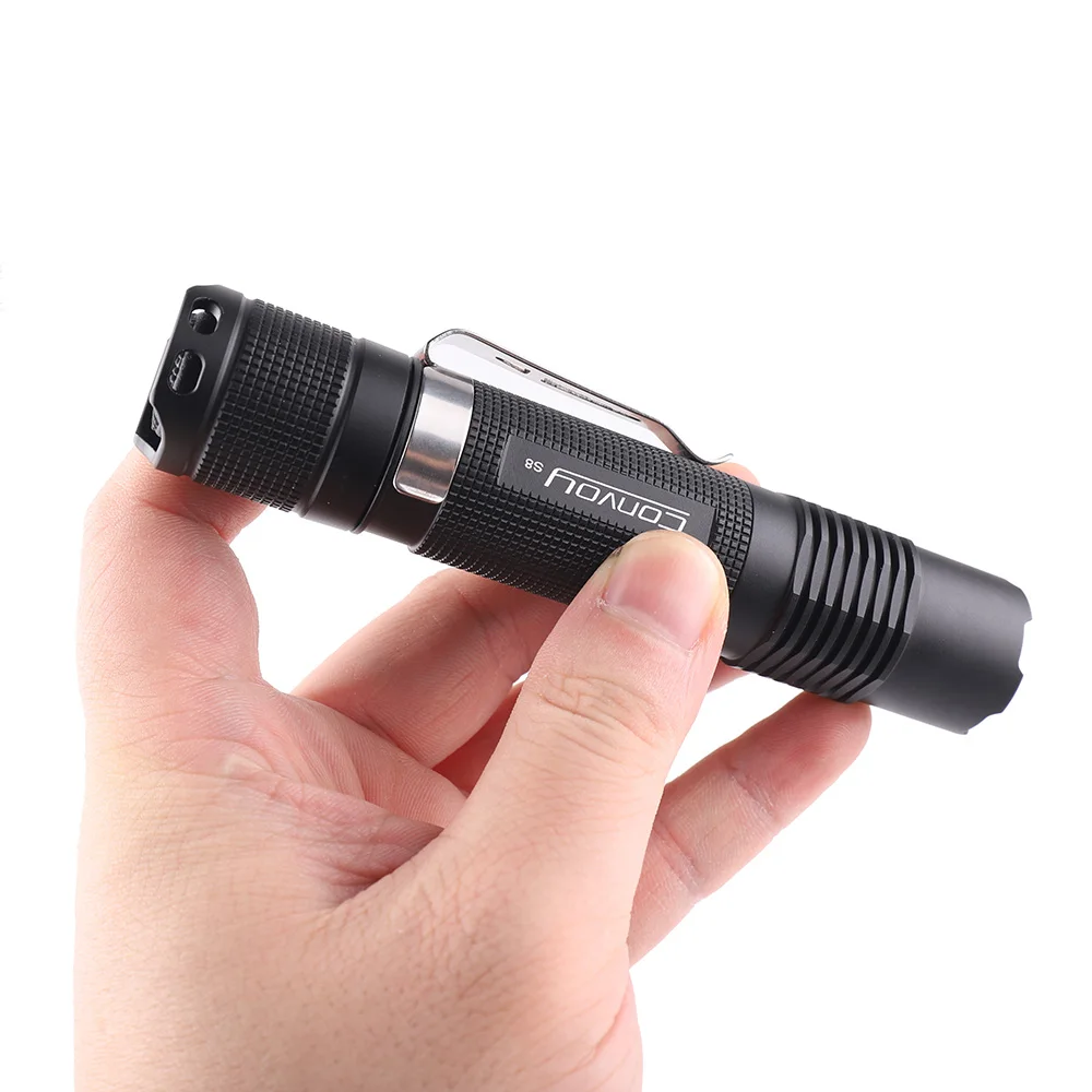 Convoy S8 Flashlight with Luminus SST40 Led Lanterna 18650 Torch Mini Flash Light Camping Lamp Fishing Latarka Work Lantern