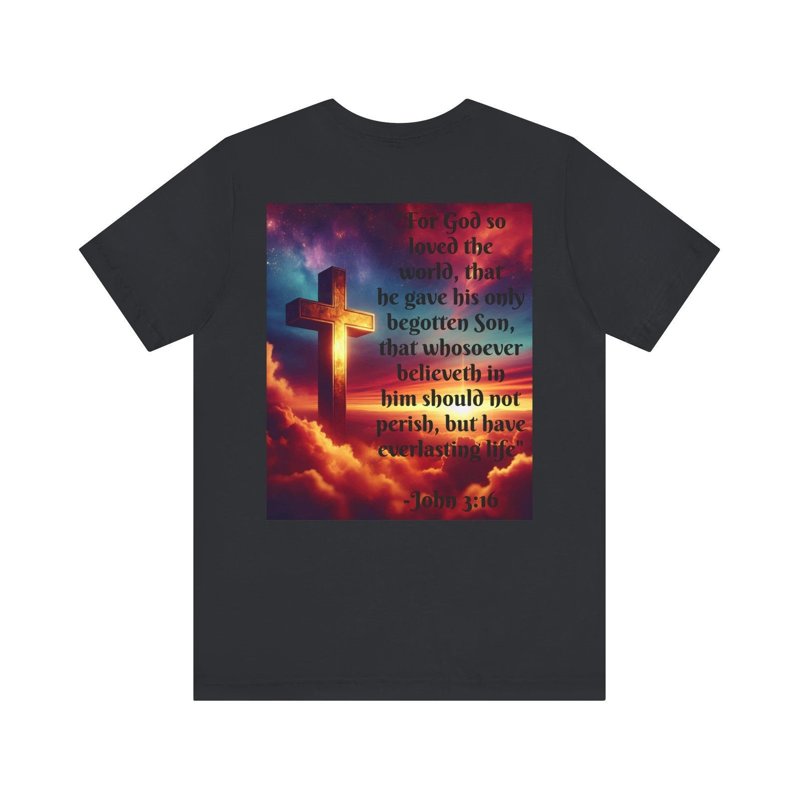

Unisex Tee, Christian Apparel, John 3:16 Shirt, Religious Tee, Christian Tee Graphic Tee Funny Shirt Vintage Clothes