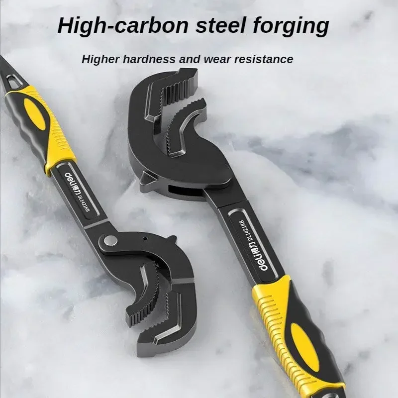 

High Carbon Steel Wrench Set Multifunctional Outdoor Adjustable Portable Wrench Multipurpose Wear Resistant Ratchet Wrench