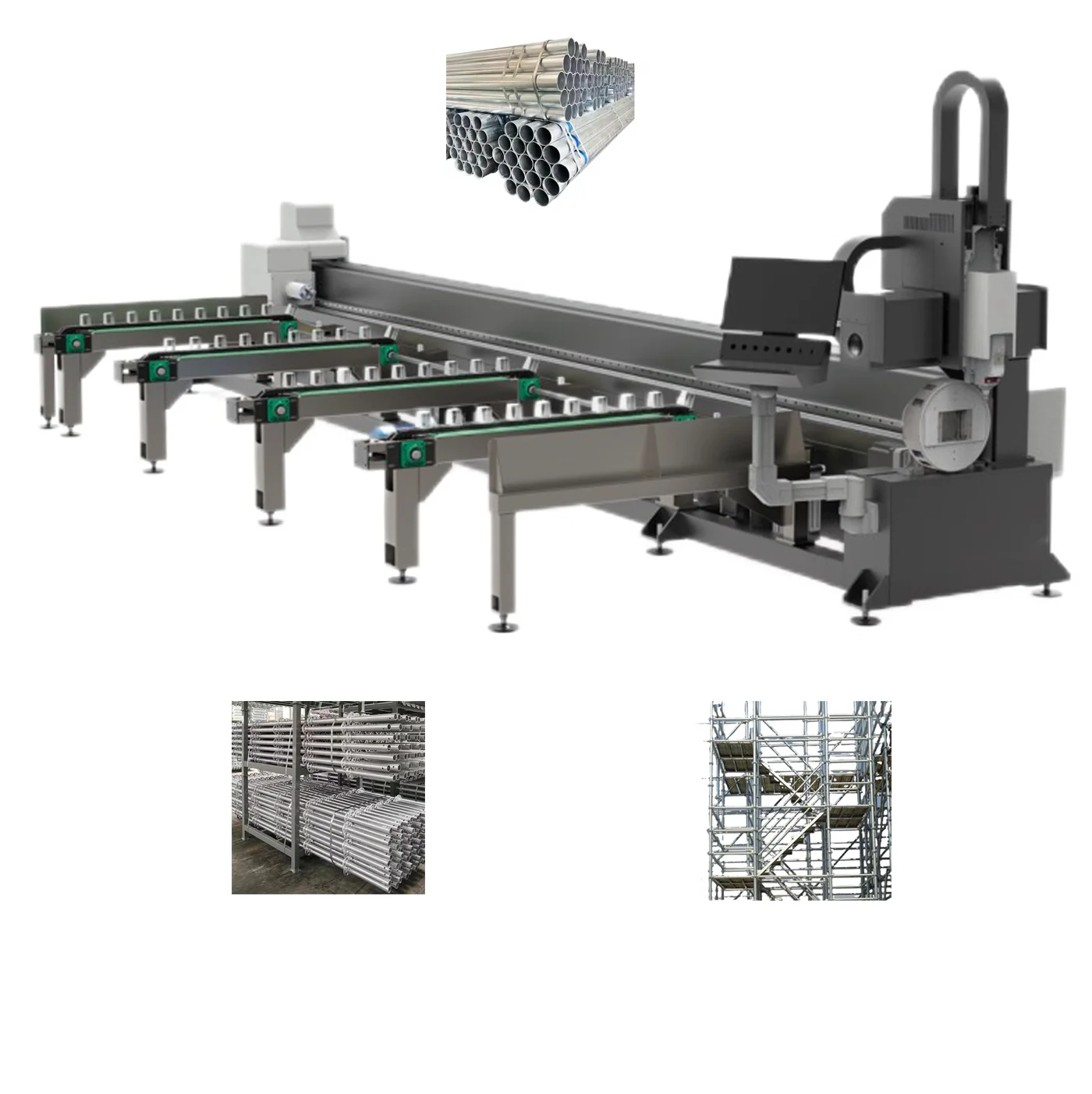 

Автоматический станок для лазерной резки SMARTECH 3000 Вт для металлических труб, высокоскоростной (40 м/мин), с ИИ, Cypcut, Hiwin, высокоточный