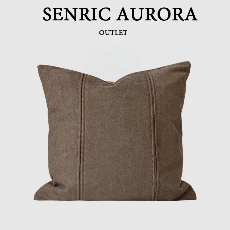 Design Luxury Cushion Cover 45x45 30x65 50x50cm Coffee Colored Double Eyelid Pillowcase For Home Hotel Bed Living Room Sofa