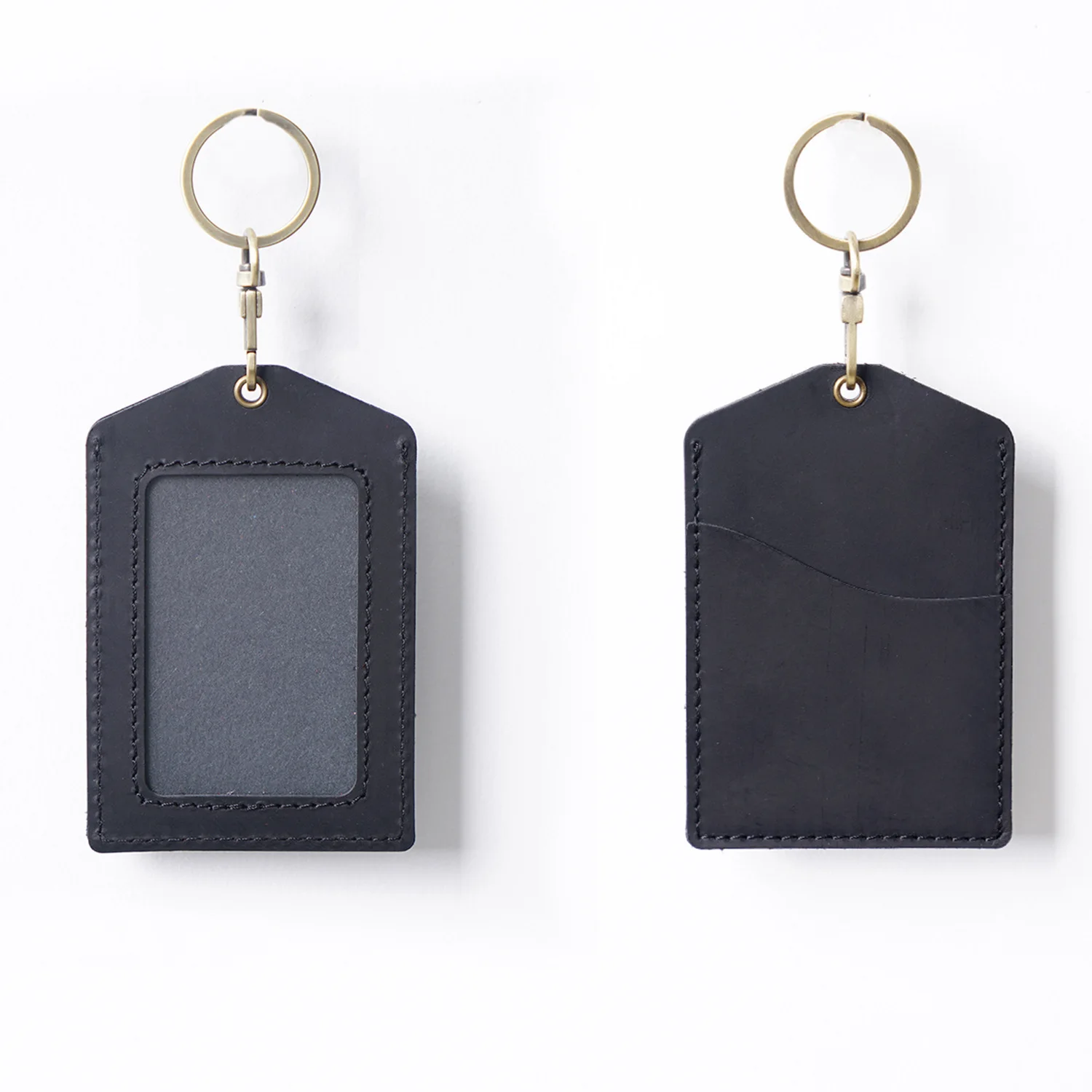 

Reusable Id Holder Keychain Pass Card Protector Work Badge Sleeve Id Cover For Lanyard Durable Organizer Travel Campus