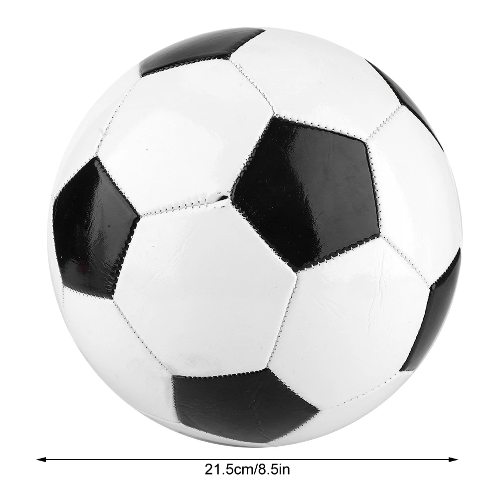 Size 5 Black White Football Soccer Balls Student Team Training Children Match