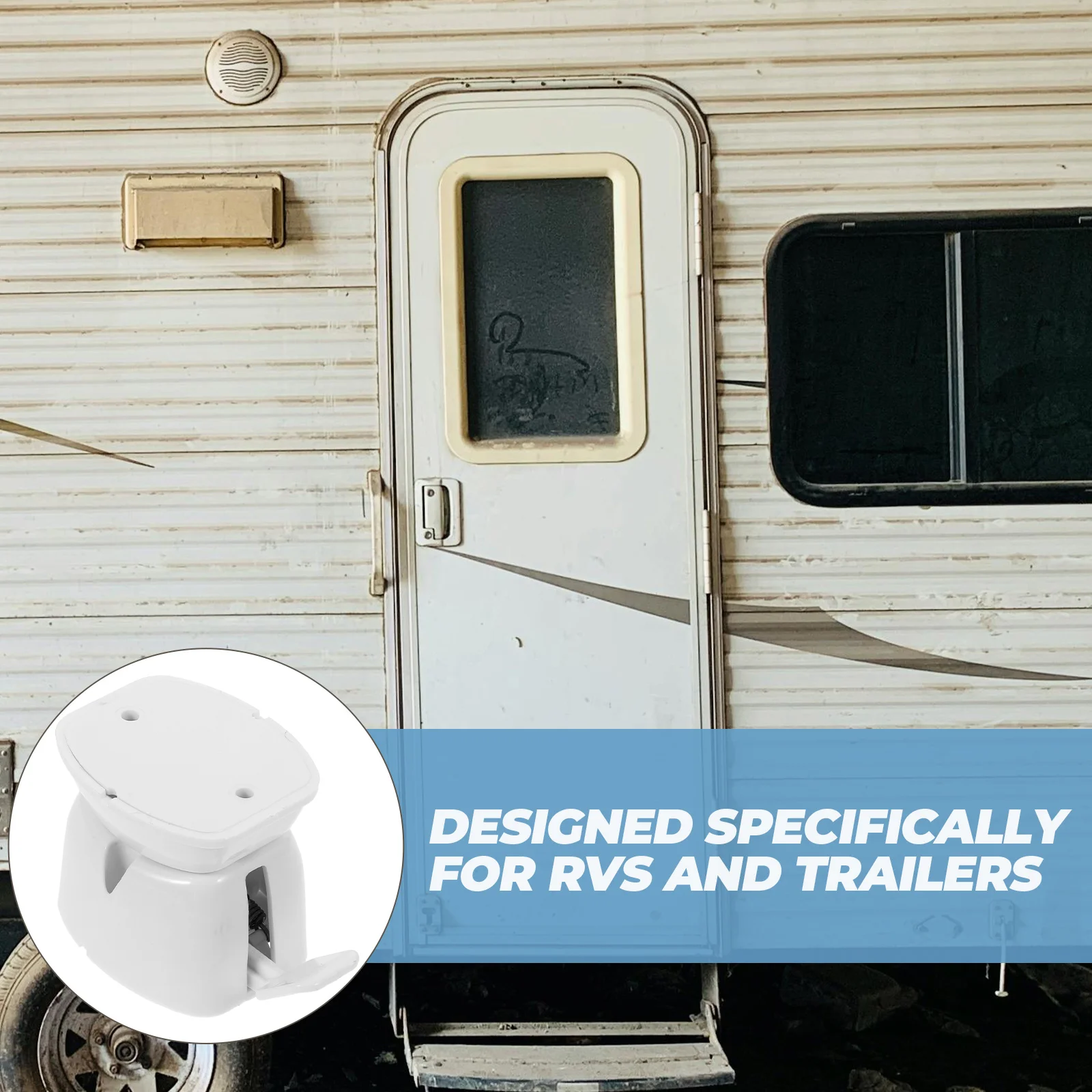 

1 set 1 Set Rv Holder Self-Locking Trailer Catch Durable Door Retainer For Camper Exterior Door Keeper Latch Accessories