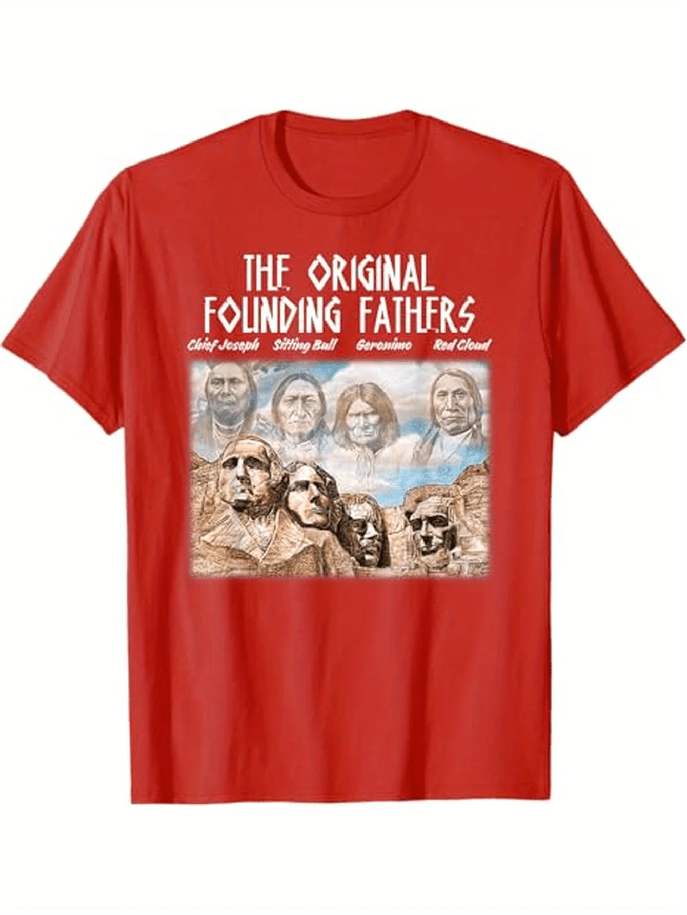 The Original Founding Fathers Native American T-Shirt 100% Cotton O-Neck Short Sleeve Summer Casual Mens T-shirt Streetwear