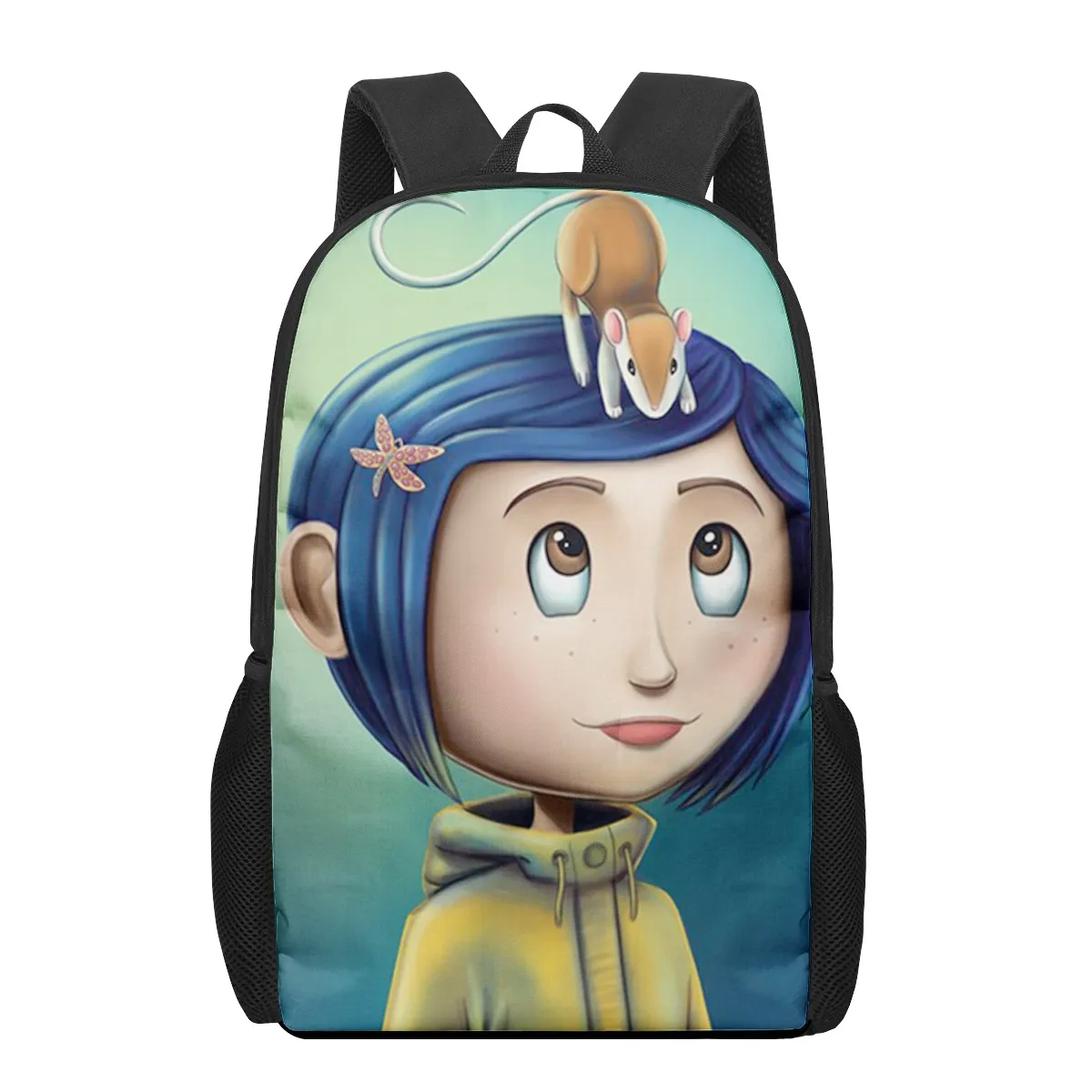 Coraline The Secret Door 3D Pattern School Bag for Children Girls Boys Casual Book Bags Laptop Backpack Woman Man Travel Bagpack