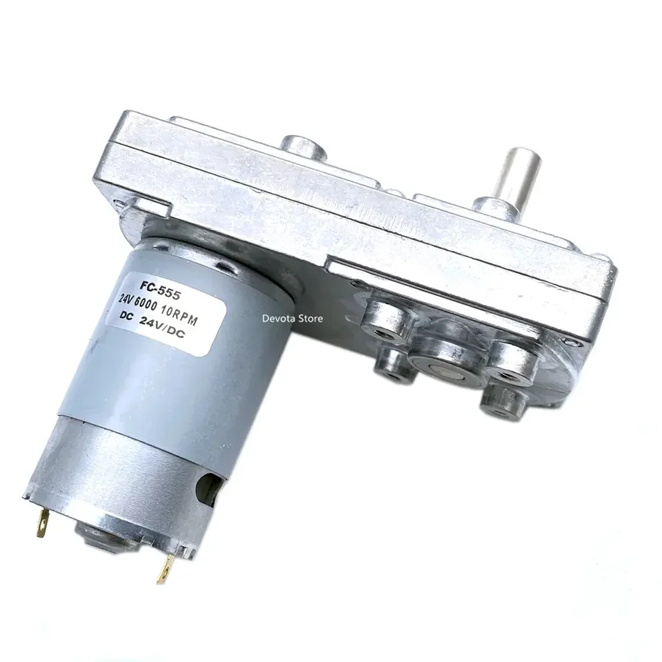 for Square FC-555/550 DC 3V-30V Torque gear motor 10N.m 6V12V24V Double shaft Electric garlic cutter motor