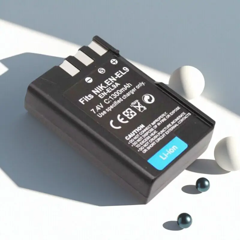 1300mAh EN-EL9 Battery Suitable for Nikon D40 D40X D60 D3000 D5000 Camera/charger Long Range Digital Battery