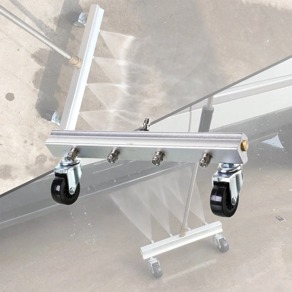 고압 바닥 청소 브러시 4 노즐 금속 롤러 세척기 바닥 표면 세척 청소 장비