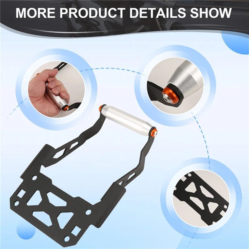

ABTC-Motorcycle Windshield Stand Holder Mobile Phone GPS Navigation Plate Bracket For BMW F850GS F850 ADV 2019-2023