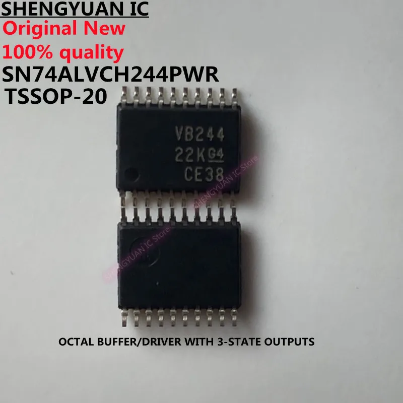 10Pcs SN74ALVCH244PWR VB244 SN74ALVCH244PW SN74ALVCH244 74ALVCH244 TSSOP20 OCTAL BUFFER/DRIVER WITH 3-STATE OUTPUTS 100% New