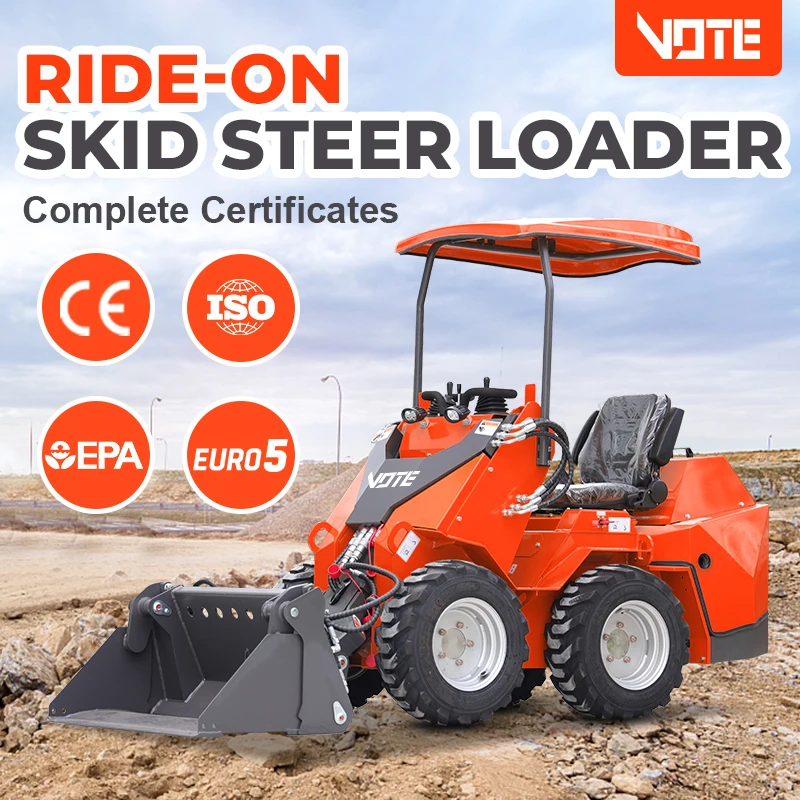 Free Shipping Cheap Mini Skid Steer Loader EPA Wheel Loader Multifunctional Farm mini loader skid steer customized