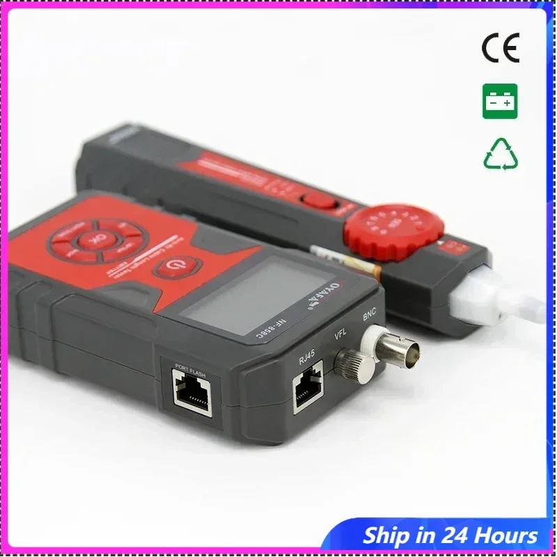 

NOYAFA NF-858C Тестер сетевого кабеля Локатор линии POE BNC Finder Порт Мигающий красный свет Тест Измерение длины кабеля Trac
