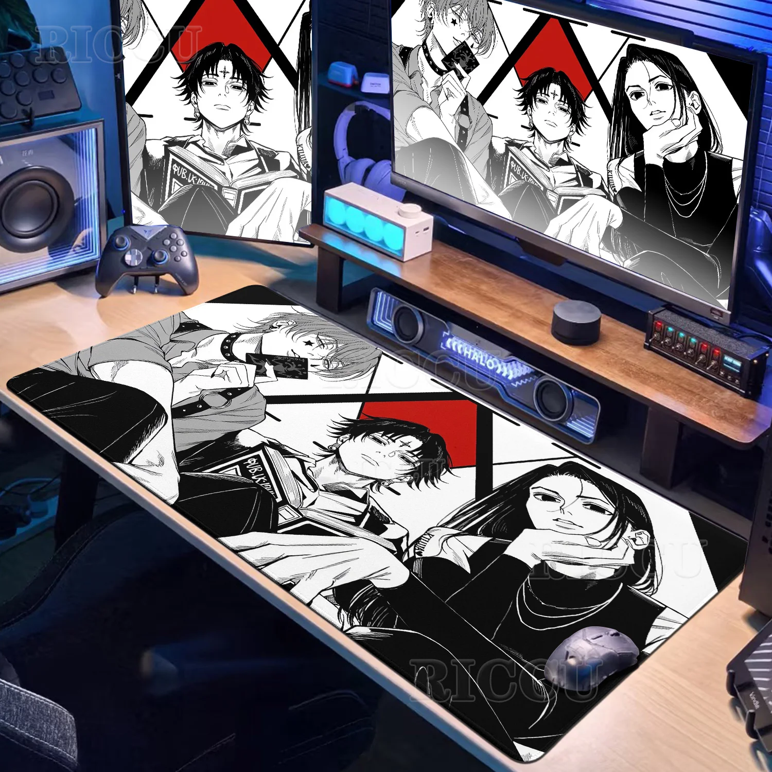 Anime Hunter X Hunter Killua Zoldyck Mouse Pad PC Gaming Accessories Prime Gamer XXL Keyboard Pad Stitch Laptop Officer Desk Mat