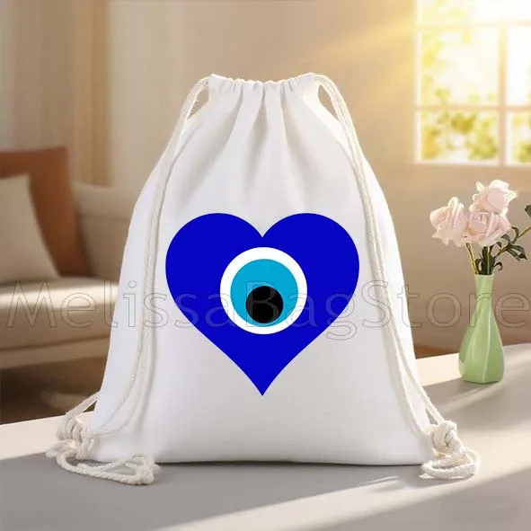 نزار حسن الحظ كريتي اليونان ماتي الأزرق عين الشر قماش الرباط أكياس كرة القدم على ظهره الصالة الرياضية Sackpack الهدايا سلسلة حقيبة للمشي لمسافات طويلة #5