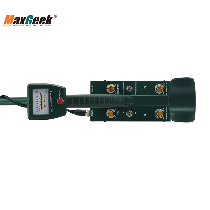 Maxgeek GS-6000 Mini Underground Metal Detector Treasure Hunter w/Headphone Max Depth 8.5m LED Screen
