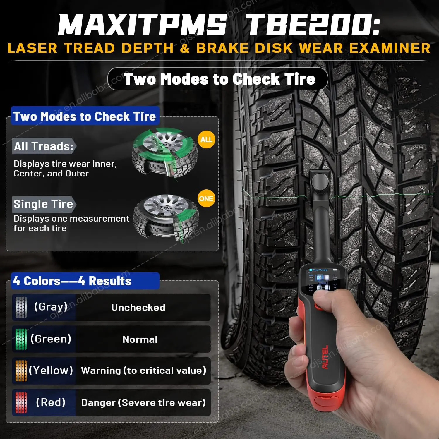 Рисунок 4 - Autel MaxiTPMS TBE200 E Универсальный