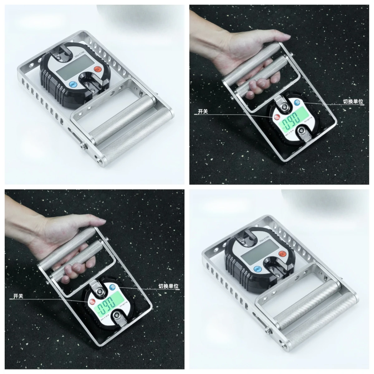 Digital Hand Grip Strength Tester, Electronic Spring Grip Gauge with Display, Muscle Training & Fitness Data Monitor