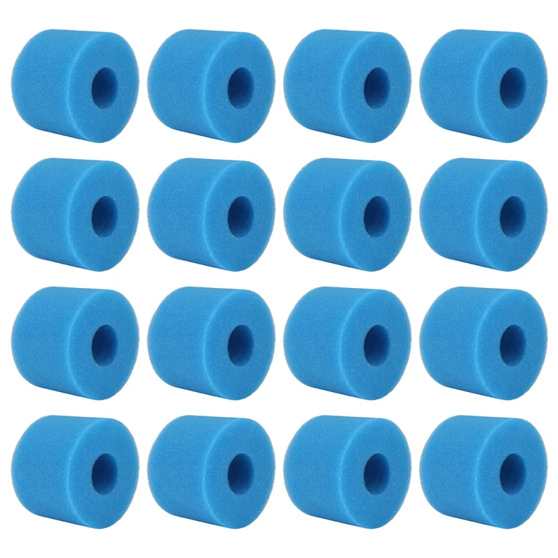 

TKOH-16Pc для Intex Pure Spa, многоразовый моющийся пенопластовый фильтр для гидромассажной ванны, картридж типа S1