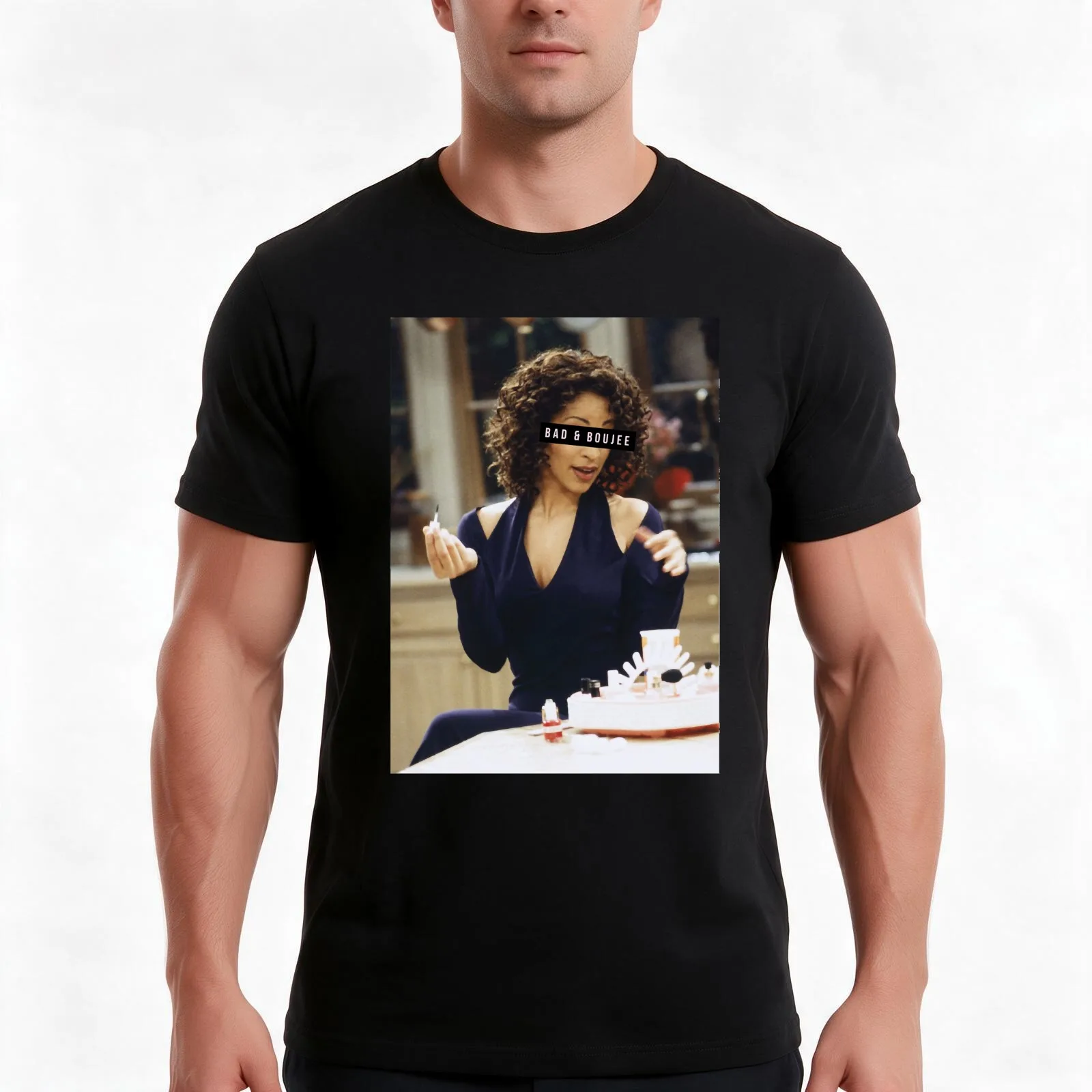 Bad and Boujee Hillary Banks 1 T-Shirt, Summer Casual Cotton Tee, Oversized Streetwear Tops, Vintage Graphic Print, 100% Cotton
