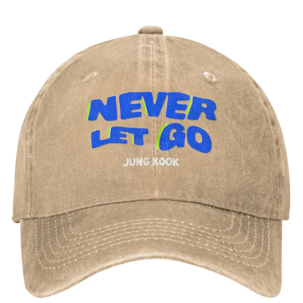 

Never Let Go 2024 Baseball Cap Unisex Style Distressed Denim Washed Sun Cap kpop Outdoor All Seasons Travel Adjustable Hats Cap