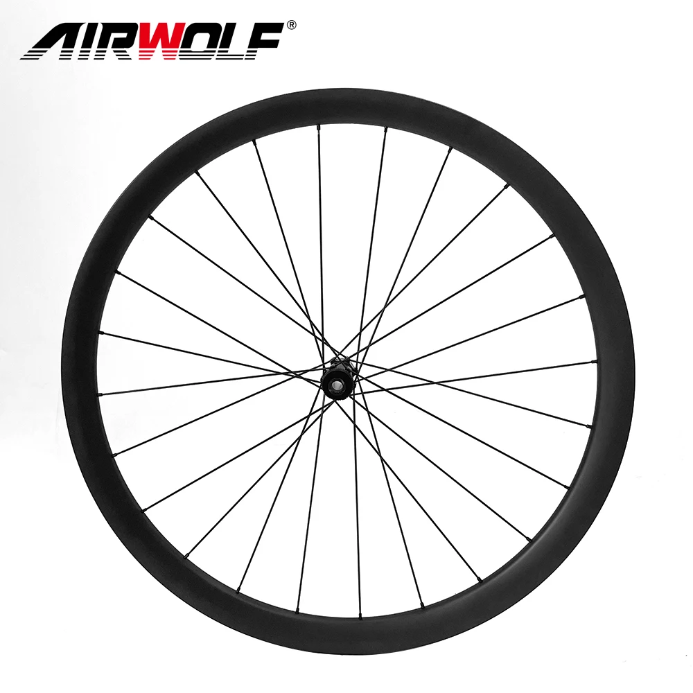 Carbon Road Bike Wheelset 700C Disc Brake Carbon Rim Center Lock Or 6-blot Tubuless Clincher Wheels UD 24h Carbon Wheels