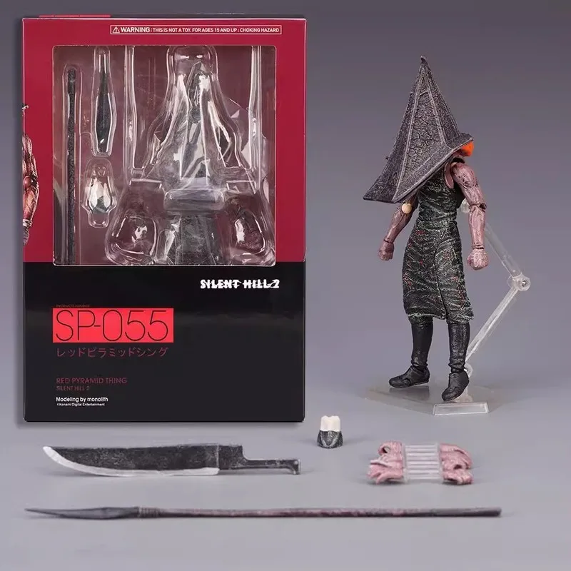 

Фигурка Figma SP-055 Silent Hill Revelation 3D, 17 см, Красная Пирамида, Коллекционная модель Pyramid Head из ПВХ, Игрушка, Подарок