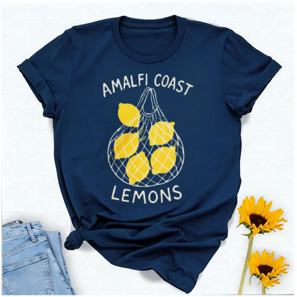 Amalfi Coast Lemon Shirt Off Limoncello Design Perfect Gift for Foodies Ocean Lovers Casual Vacation Wear Unisex Summer Tee