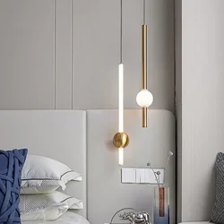 Modern Simple LED Pendant Lamp Living Room Bedroom Bedside TV Background Kitchen Island Restaurant Home Decor Lighting Fixture